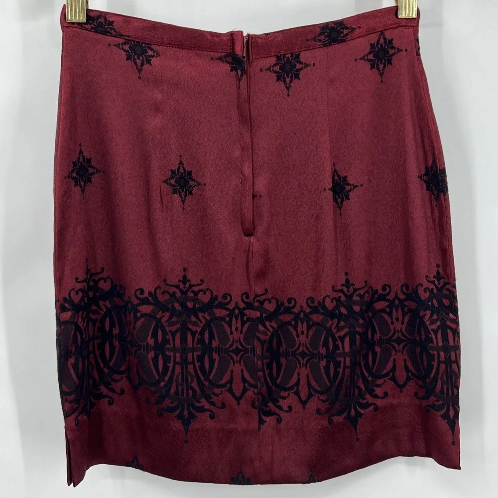 Vintage Gothic Baroque Damask Style Formal Elegant Skirt G 7/8 Or W2/XS Renfaire